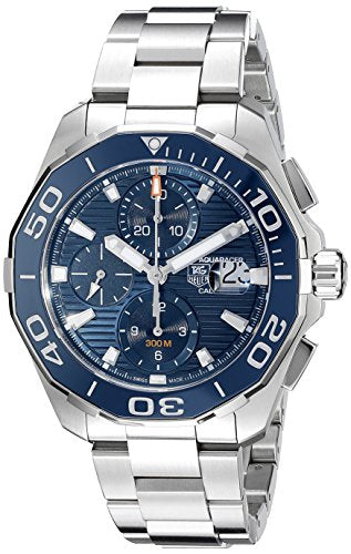 TAG Heuer Men's CAY211B.BA0927 Aquaracr Analog Display Swiss Automatic Silver Watch
