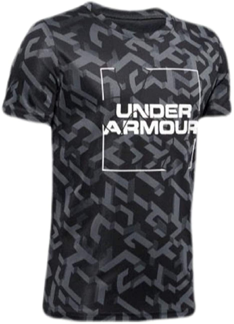 Under Armour Boys' Tech Big Logo Printed Short Sleeve Gym T-Shirt