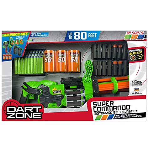 Dart Zone Super Commando Scorpion Blaster ,18-round ammo belts
