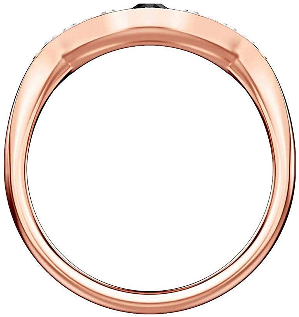 Duo Evil Eye Ring Multi-Colored Rose Gold Plated - JOY2ESpree