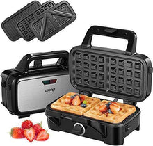 
                        
                          將圖片載入圖庫檢視器 Decen Waffle Maker with Removable Plates Sandwich Maker 3 in 1 - JOY2ESpree
                        
                      