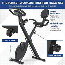 
                        
                          Load image into Gallery viewer, Exercise Bike Stationary Bike Foldable Magnetic Upright Recumbent Portable Fitness Cycle - JOY2ESpree
                        
                      