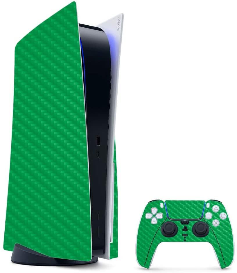 MightySkins Carbon Fiber Skin Compatible with PS5 / Playstation 5 Digital Edition Bundle - JOY2ESpree