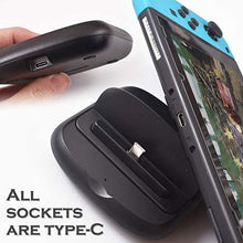 
                        
                          Load image into Gallery viewer, Ravol Charging Stand for Nintendo Switch, Fodable Mini Charging Display Dock Station with USB Type C Port (Adapter Not Included) - JOY2ESpree
                        
                      