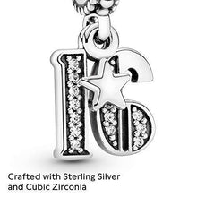 
                        
                          Muat gambar ke penampil Galeri, Pandora Jewelry 16 Years of Love Cubic Zirconia Charm in Sterling Silver - JOY2ESpree
                        
                      