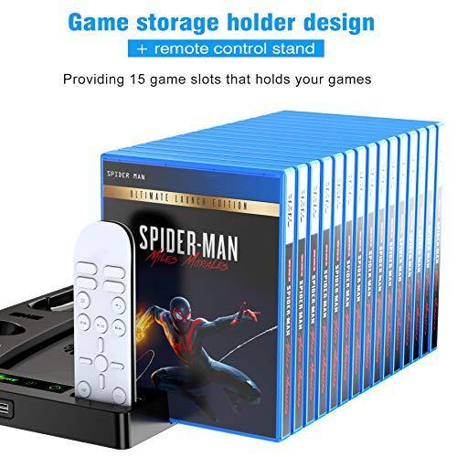 Benazcap Cooling Station for PS5 Console, PS5 Vertical Stand with Cooling Fan - JOY2ESpree