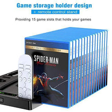 
                        
                          Load image into Gallery viewer, Benazcap Cooling Station for PS5 Console, PS5 Vertical Stand with Cooling Fan - JOY2ESpree
                        
                      