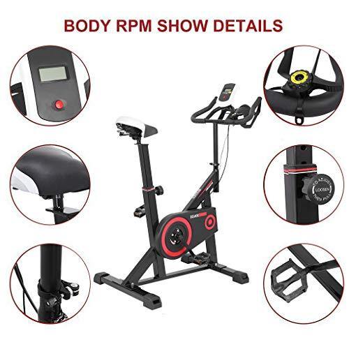 Indoor Exercise Bike with LED Display, Stationary Bicycle for Cardio Fitness, Home Upright Cycling Bike - JOY2ESpree