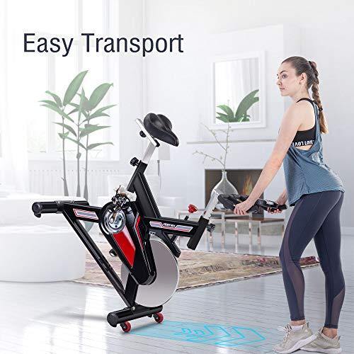 Merax Gym Exercise Bike - Indoor Cycling Bike Stationary 400lbs Weight Capacity Padded Seat Cushion - JOY2ESpree