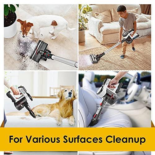 Evereze Cordless Vacuum Cleaner Stick Vacuum Cleaner with 25000Pa Powerful Suction - JOY2ESpree