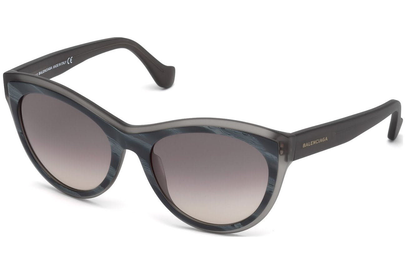 Balenciaga BA 65 BA0065 65N horn/other / green sunglasses