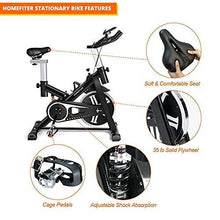 
                        
                          將圖片載入圖庫檢視器 Indoor Cycling Bike Exercise Bike Stationary Bikes for Fitness Workouts with Comfortable Seat Cushion LCD Monitor, Silent Smooth - Black - JOY2ESpree
                        
                      