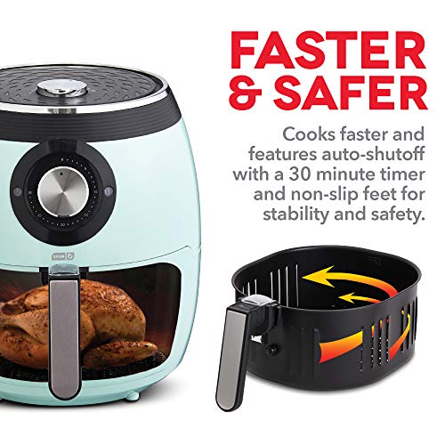 Dash DFAF455GBAQ01 Deluxe Electric Air Fryer + Oven Cooker with Temperature Control