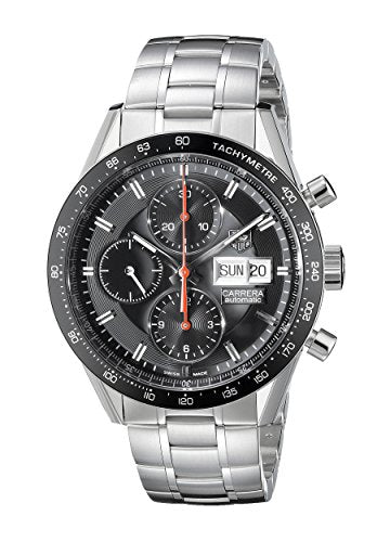 TAG Heuer Men's CV201AH.BA0725 Analog Display Automatic Self Wind Silver Watch