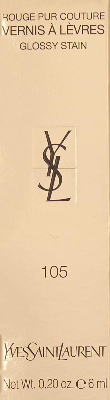 Yves Saint Laurent Rouge Pur Couture Vernis A Levres Rebel Nudes Glossy Stain, No. 107, 0.2 Ounce