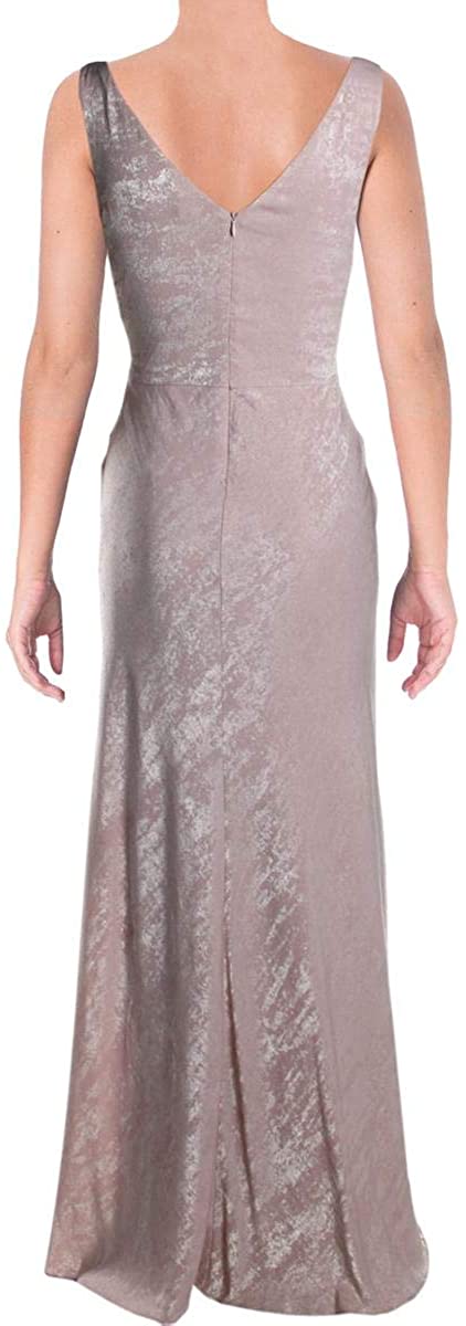 LAUREN RALPH LAUREN Womens Jaylene Shimmer Tie-Front Evening Dress