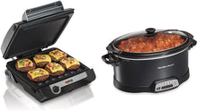 
                        
                          Cargar imagen en el visor de la galería, Hamilton Beach Electric Indoor Searing Grill with Viewing Window and Removable Easy-to-Clean Nonstick Plate - JOY2ESpree
                        
                      