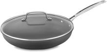 
                        
                          Muat gambar ke penampil Galeri, Cuisinart 622-30G Chef's Classic Nonstick Hard-Anodized 12-Inch Skillet with Glass Cover, Black - JOY2ESpree
                        
                      