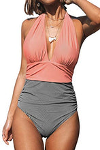 
                        
                          將圖片載入圖庫檢視器 CUPSHE Women's Halter One Piece Swimsuit Keeping You Accompained Swimwear
                        
                      