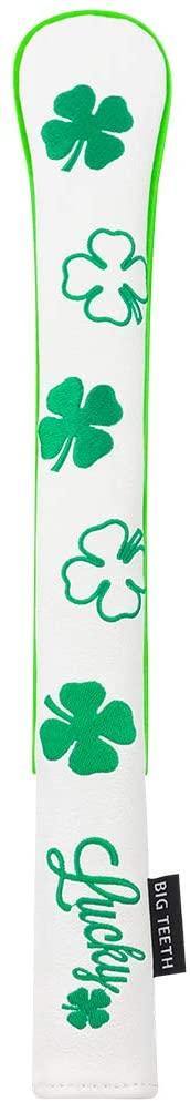 Golf Alignment Stick Covers Lucky Clover Holds 2 Sticks Leather Elegant Stick Holder Golf Club Protector - JOY2ESpree