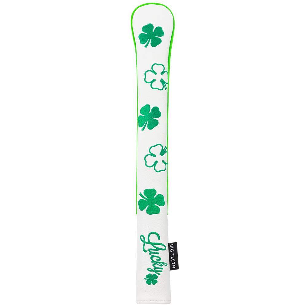 Golf Alignment Stick Covers Lucky Clover Holds 2 Sticks Leather Elegant Stick Holder Golf Club Protector - JOY2ESpree