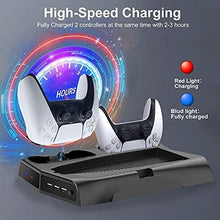 
                        
                          Load image into Gallery viewer, PS5 Stand with Cooling Fan and Dual Controller Charger Station - JOY2ESpree
                        
                      