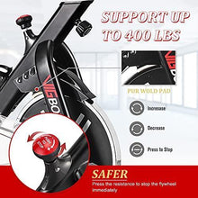 
                        
                          画像をギャラリービューアに読み込む, VIGBODY Exercise Stationary Bike Workout Bike Cardio Cycling Indoor Home Gym Office,Upright Belt Drive With LCD Monitor&amp;Comfortable Seat Cushion - JOY2ESpree
                        
                      