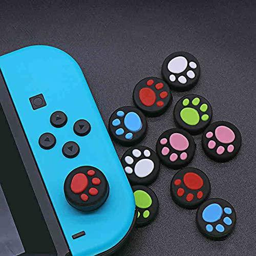 Cat Claw Thumb Grips Caps Joy Con Thumb Cover, Joystick Controller Cap for Nintendo Switch, Switch Lite, X-box, PS4, PS5 (10Pcs, 2 per Color) - JOY2ESpree