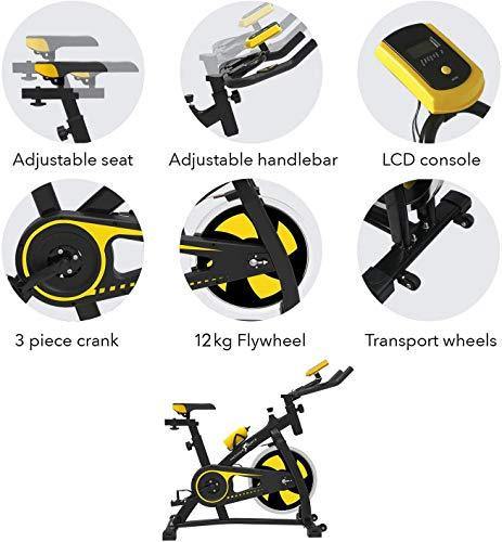 Maximus Sports Bluetooth Indoor Cycling Exercise Bike Stationary Studio Cycles Aerobic Training Fitness Cardio - JOY2ESpree