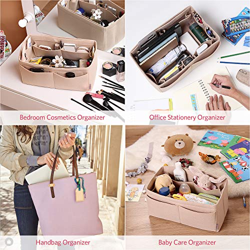 Felt Purse Organizer, Bag in Bag Organizer For Tote & Handbag Speedy Neverfull, Medium Large Extra Large