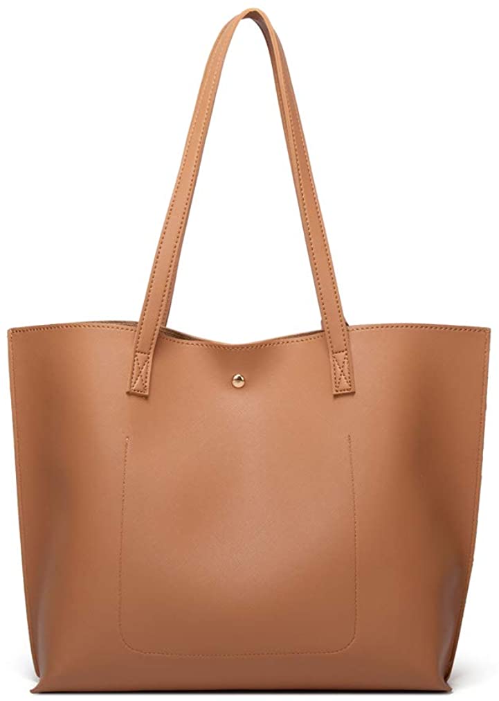 Women's Soft Faux Leather Tote Shoulder Bag from Dreubea, Big Capacity Tassel Handbag