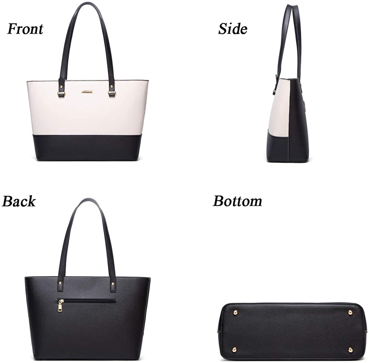 Women Fashion Handbags Wallet Tote Bag Shoulder Bag Top Handle Satchel Purse Set 4pcs