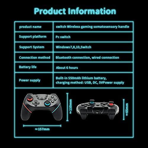 Bluetooth Wireless Controller for Nintendo Switch Controllers Joystick Controller for Switch Controllers with Dual Vibrations and Motion Sensors - JOY2ESpree