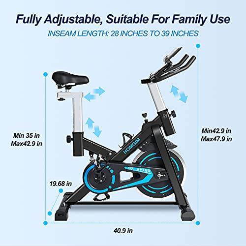 HOMGIM Indoor Cycling Bike Stationary Magnetic Resistance Exercise Cycle Bike with Dual Flywheel - JOY2ESpree