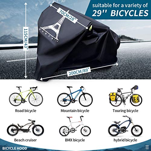 SUNFATT Bike Covers Outdoor Storage Waterproof,Bicycle Cover Waterproof Outdoor