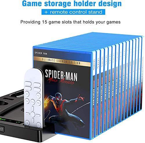Benazcap Vertical Stand for Playstation 5 Console with Cooling Fan - JOY2ESpree