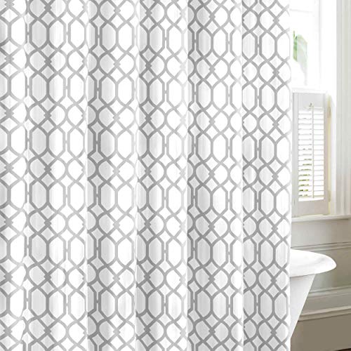 Tommy Bahama 200781 Cotton Shower Curtain, Shoretown Trellis Gray