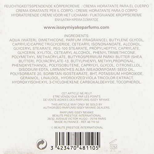 Issey Miyake L'eau D'issey By Issey Miyake For Women. Body Cream 7-Ounces