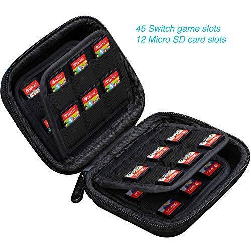 Butterfox 45 Switch Game Case for Nintendo Switch, Switch Game Card Storage Holder or PS Vita Or SD Memory Card Case (45 Game + 12 MicroSD) - JOY2ESpree