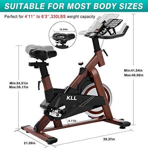 KLL Indoor Cycling Bike Stationary, Exercise Bike for Home Cardio Gym - JOY2ESpree