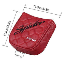 
                        
                          Load image into Gallery viewer, mytag Golf Heel Shafted Mallet Putter Headcover Strong Magnetic Closure for Taylormade Spider Tour - JOY2ESpree
                        
                      