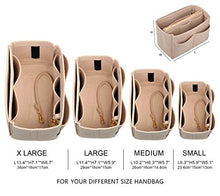 
                        
                          將圖片載入圖庫檢視器 Vercord Felt Organizer Insert for Purse Handbag Tote Bag in Bag Inside Shaper Divider Neo Beige Small
                        
                      