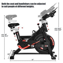 
                        
                          將圖片載入圖庫檢視器 Houssem Indoor Cycling Bike, Stationary Exercise Bike for Home Gym, Workout Flywheel Bicycles, Belt Drive, Resistance Adjustment - JOY2ESpree
                        
                      