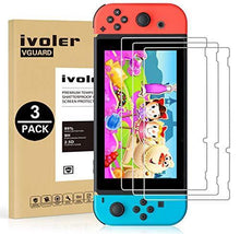 
                        
                          Load image into Gallery viewer, [3 Pack] Screen Protector Tempered Glass for Nintendo Switch, iVoler Transparent HD Clear Anti-Scratch Screen Protector Compatible Nintendo Switch - JOY2ESpree
                        
                      