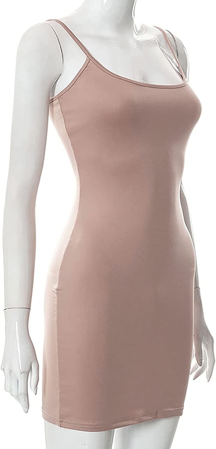 AnotherChill Women's Casual Lounge Slip Long Dress Sexy Sleeveless Backless Bodycon Maxi Dresses 2022 Spring Slim Elegant