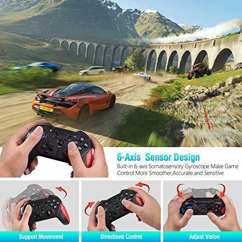 Wireless Controller for Nintendo Switch, Switch pro Controller with 6-Axis Gyro - JOY2ESpree