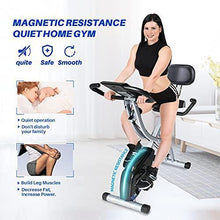 
                        
                          Cargar imagen en el visor de la galería, MGYM Folding Exercise Bike, Magnetic Resistance Stationary Fitness Bike 8-Levels Tension Adjustment Support Upright Recumbent - JOY2ESpree
                        
                      