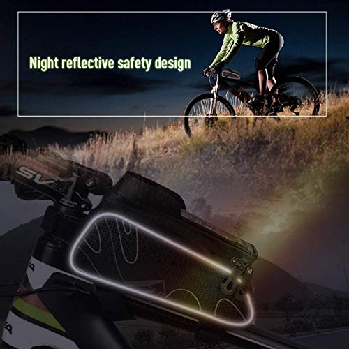VANWALK Bike Bag with Phone Holder for Mountain Bike, Bike Handlebar Bag