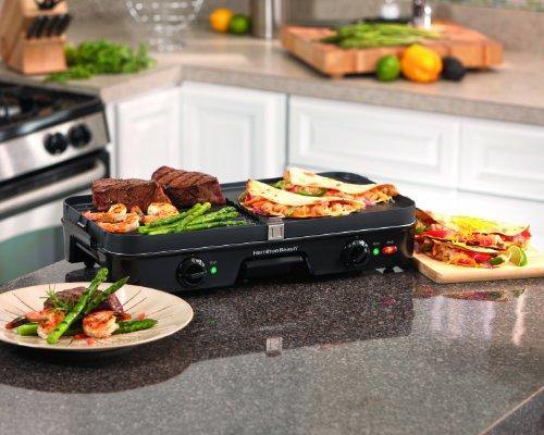 Hamilton Beach 3-in-1 Electric Indoor Grill + Griddle, 8-Serving - JOY2ESpree