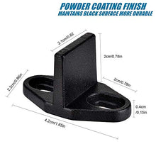 
                        
                          Cargar imagen en el visor de la galería, Homode Bottom Guide, 2 Pack Floor Guides Metal Steel Hardware for Sliding Barn Door, Powder Coated Black
                        
                      